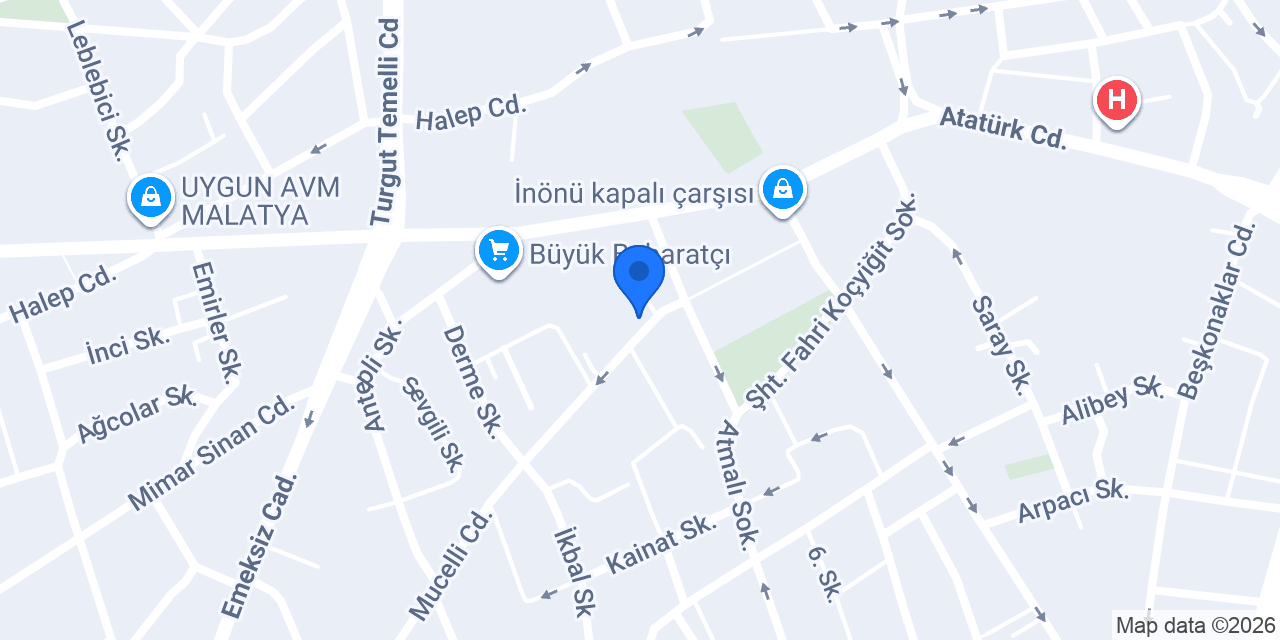 Özel Malatya Psikoteknik konumu