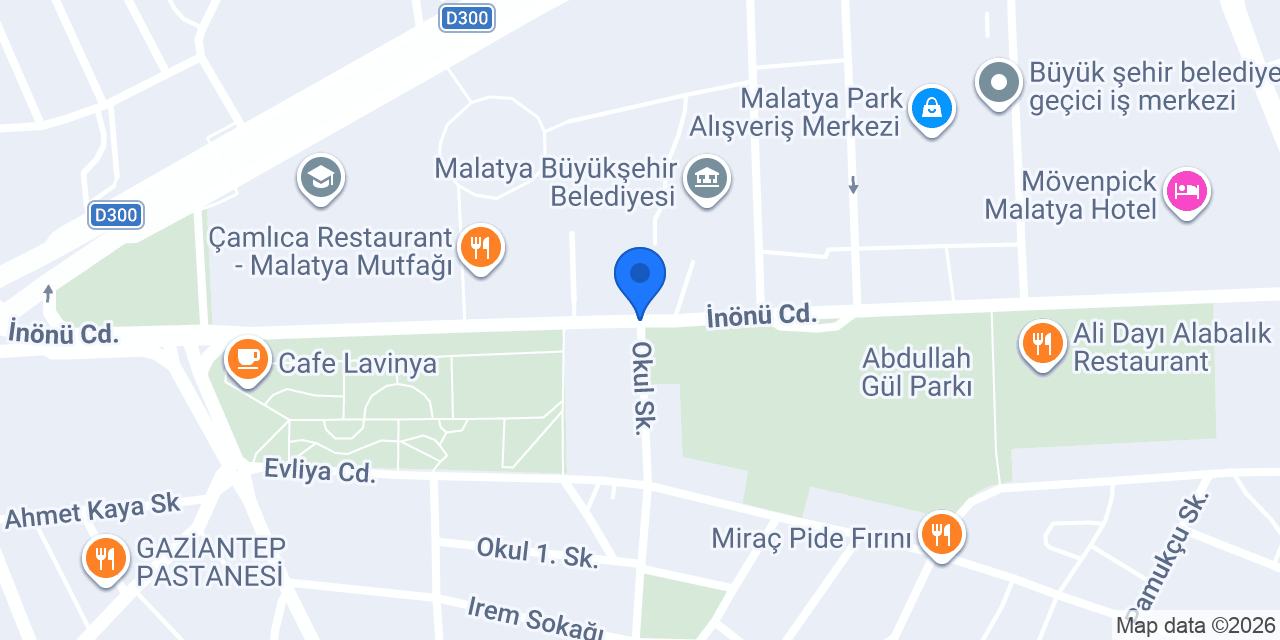 Çöps Malatya Park Avm konumu