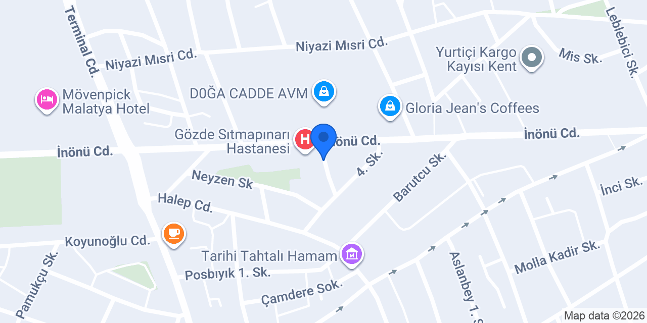 Malatya Uydu konumu