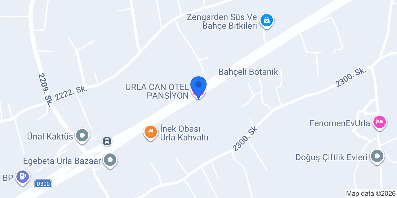 URLA CAN OTEL PANSİYON konumu