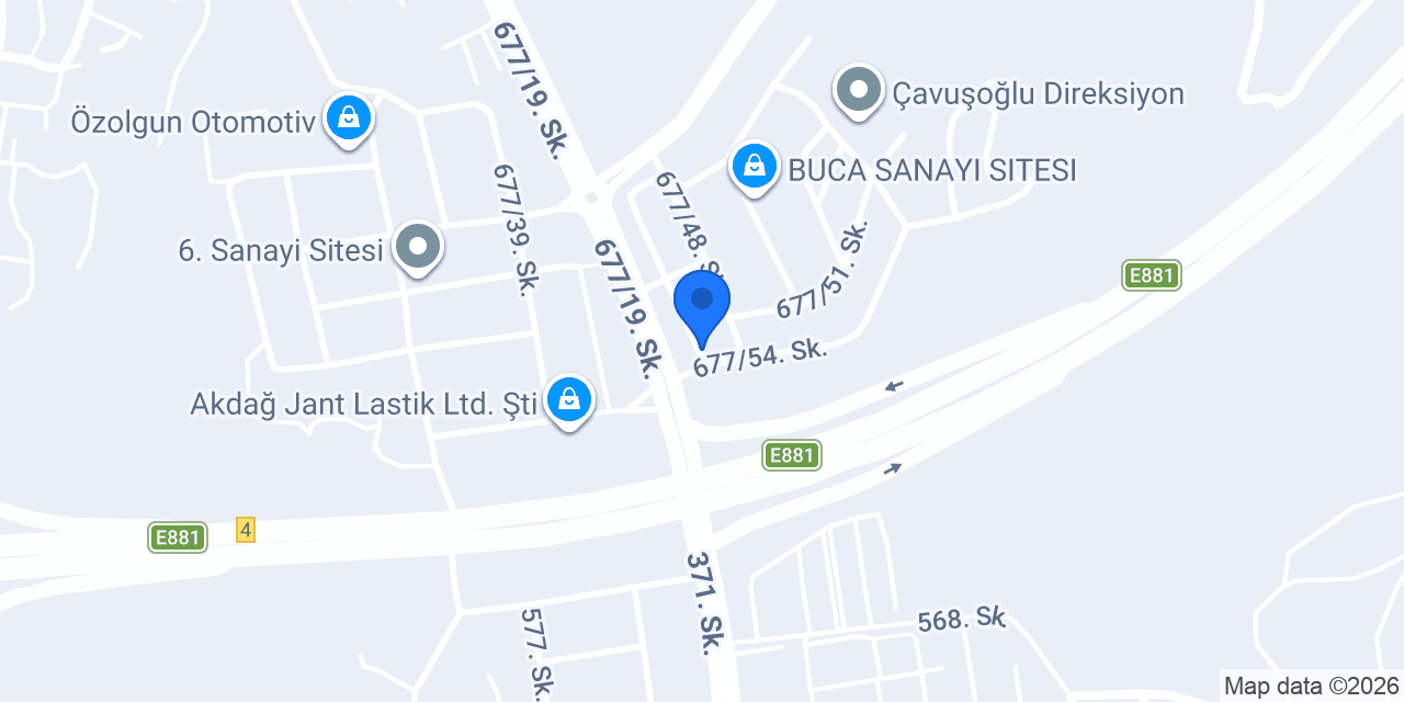Erkan Oto Cam konumu