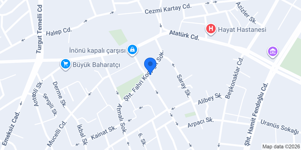 Ömür Pastanesi konumu