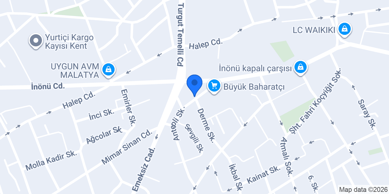 Serbest Muhasebeci Aziz Kömürkara konumu