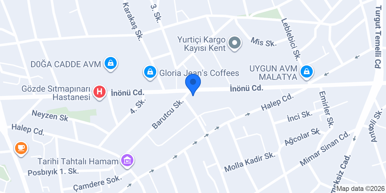 Yüksel İçer Beauty konumu