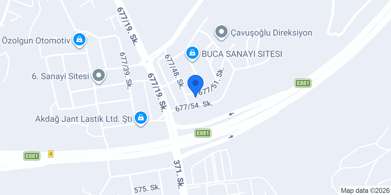 Özçınar Oto konumu