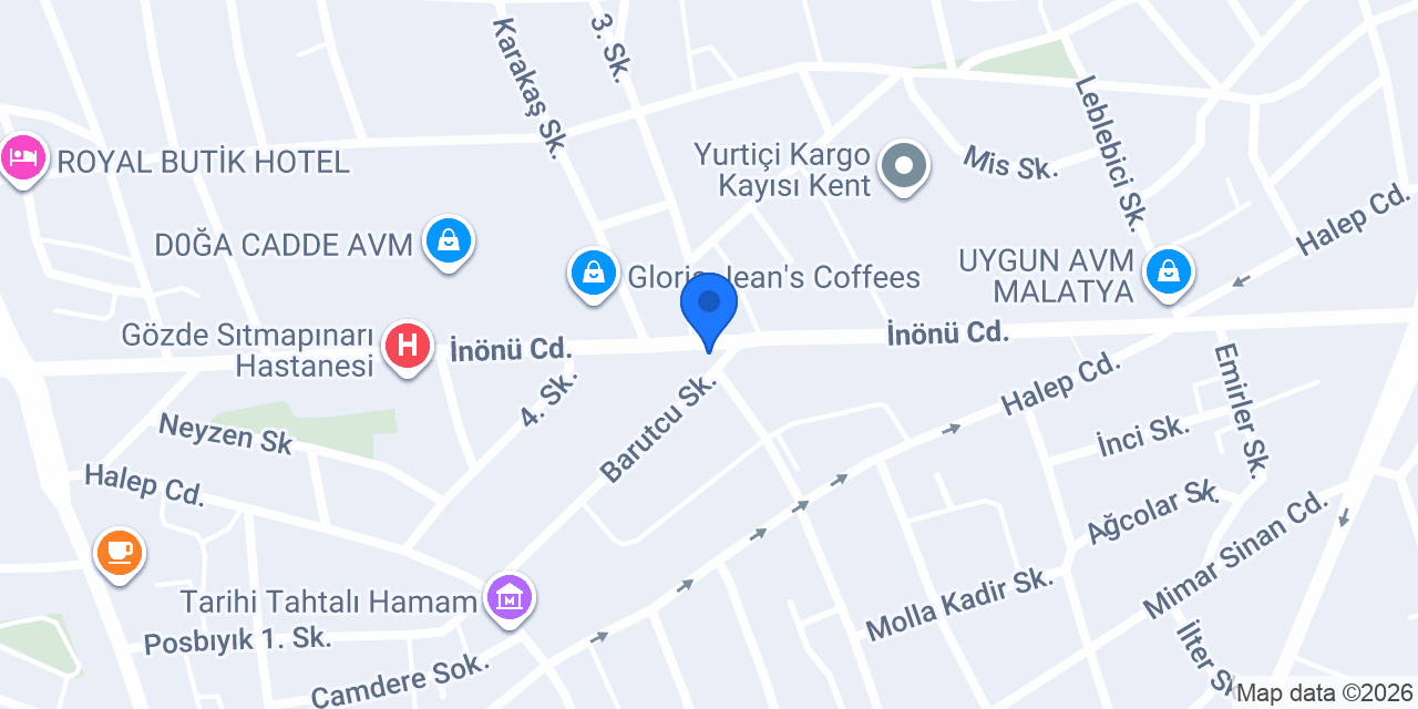 Önak Turizm konumu