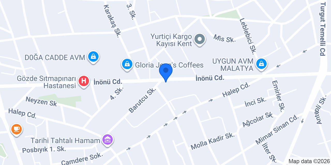 MALATYA PARADOKS ÇİÇEK konumu