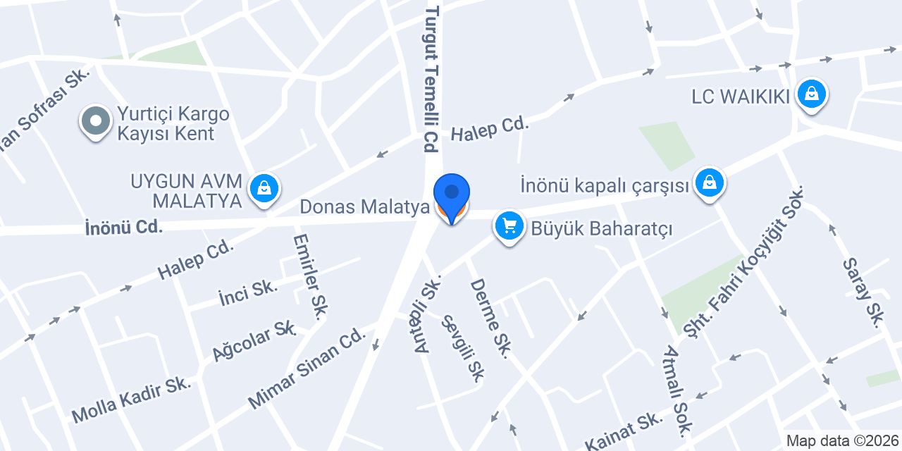 Donas Malatya konumu