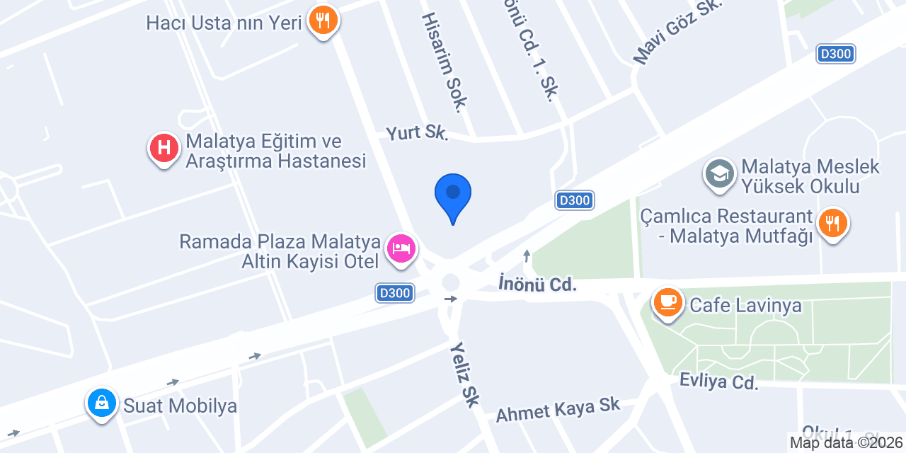 Malatya Devlet Tiyatrosu konumu