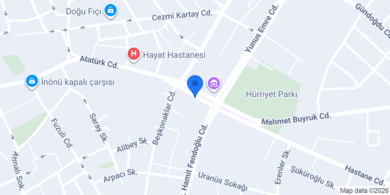 Gazi İlkokulu konumu