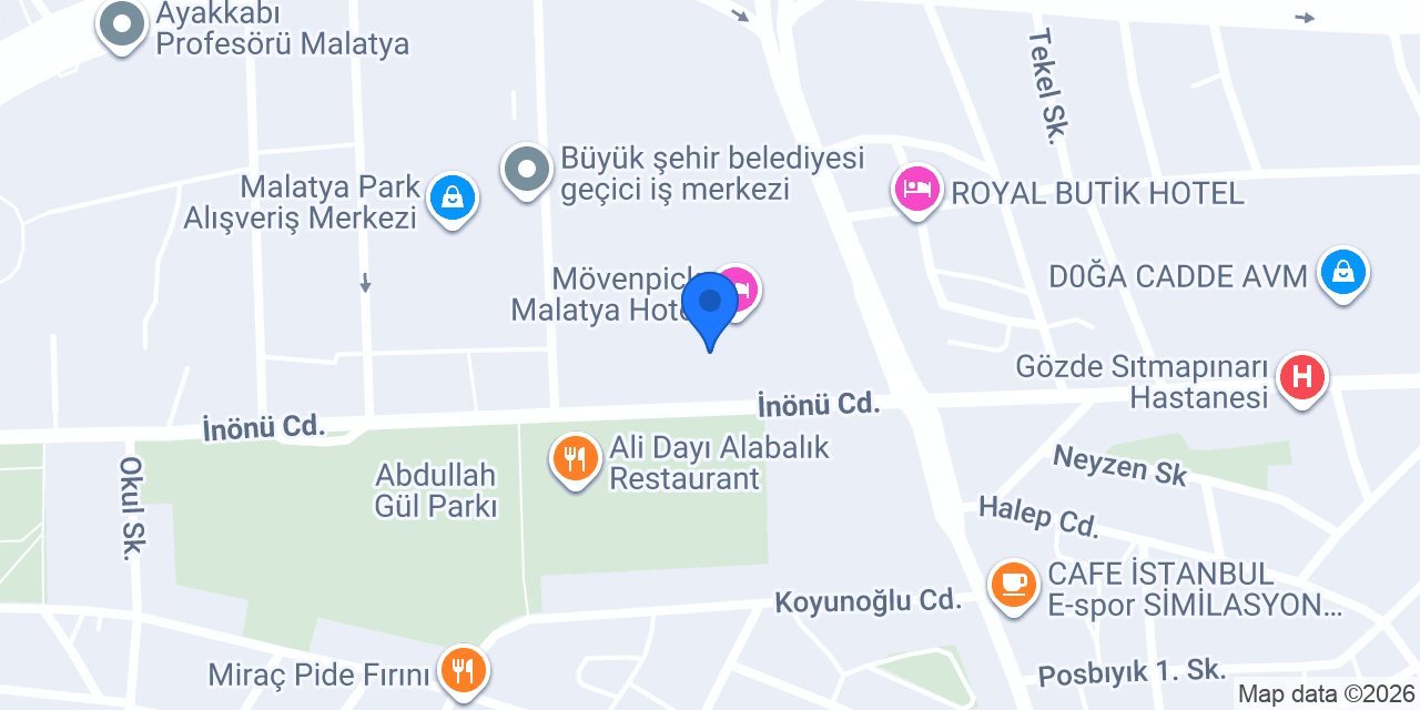 Malatya Psikiyatri Kliniği konumu