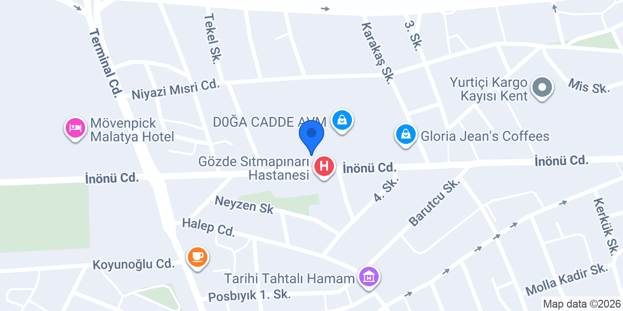 Halkbank İnönü Caddesi Şubesi konumu