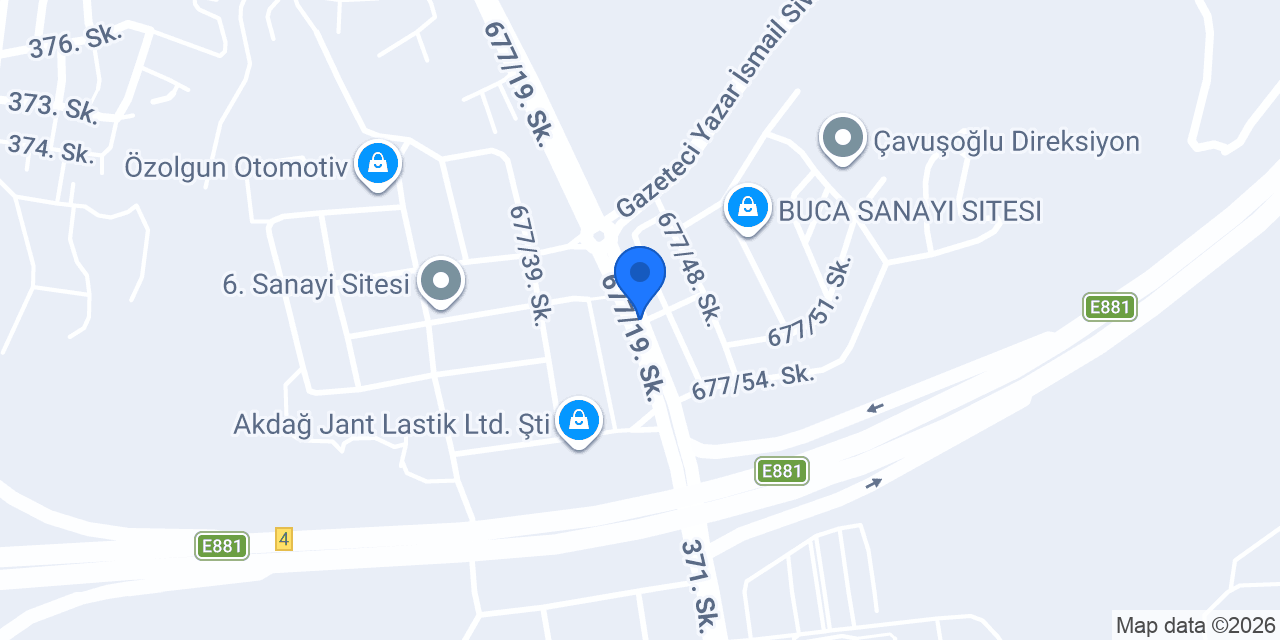 Budak Otomotiv konumu