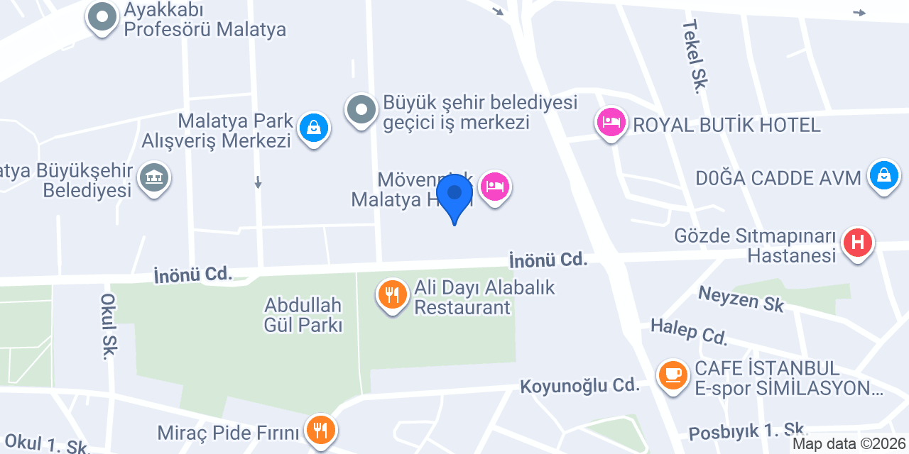 San Kuaför Malatya konumu
