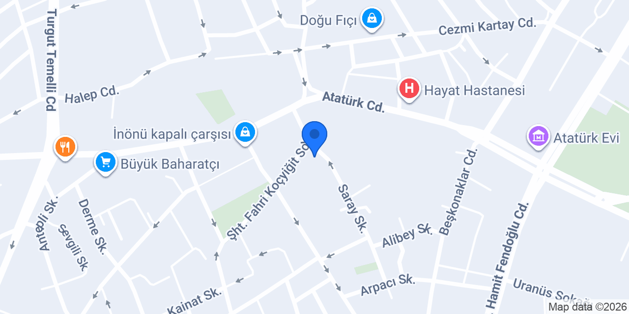 Flaş Kırtasiye konumu