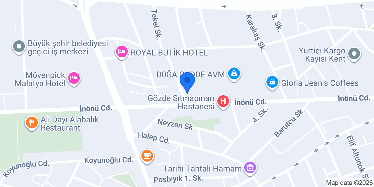 Ziraat Bankası Malatya Şubesi konumu
