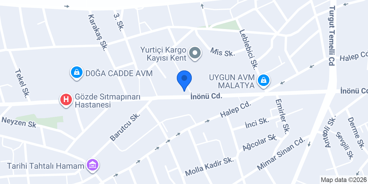 Donas İnönü konumu