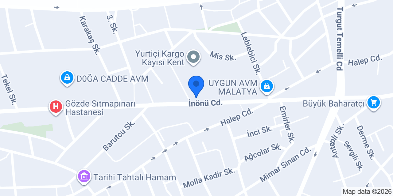 Baklavacı Mürsel Malatya konumu