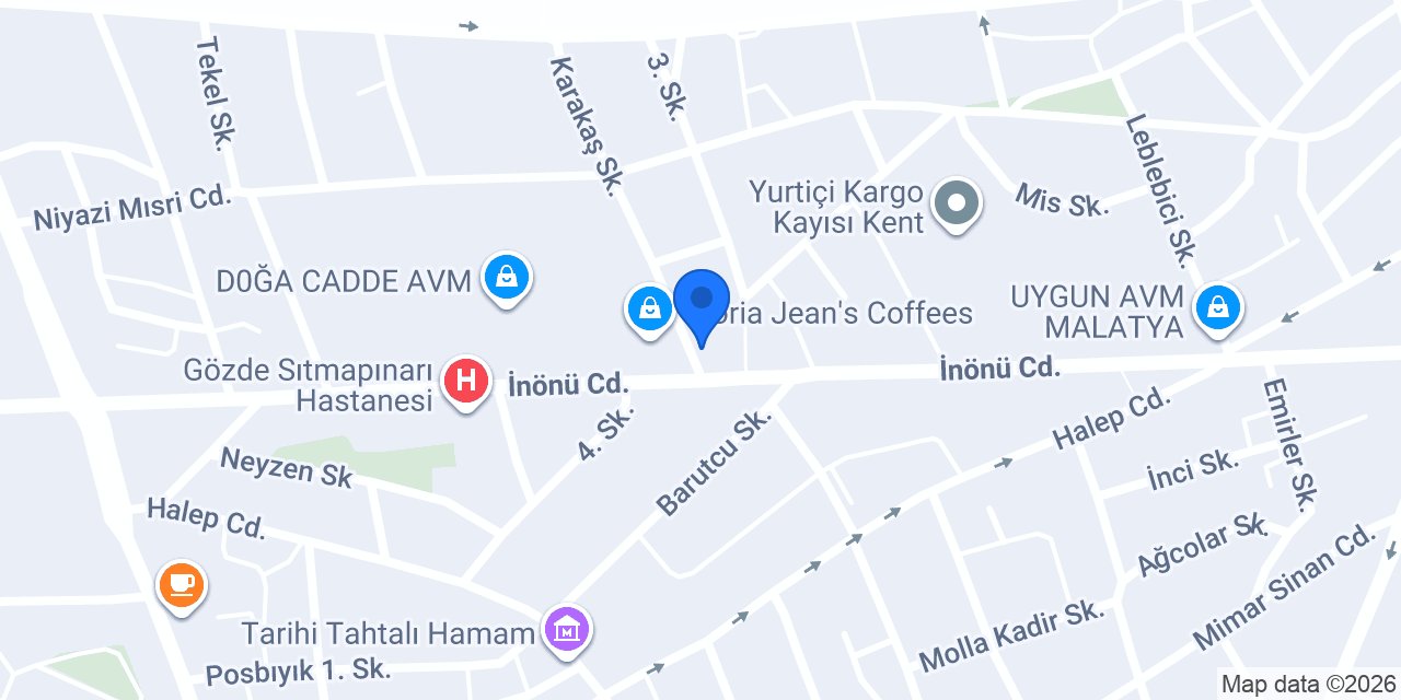 MALATYA GÜLER SÜRÜCÜ KURSU konumu