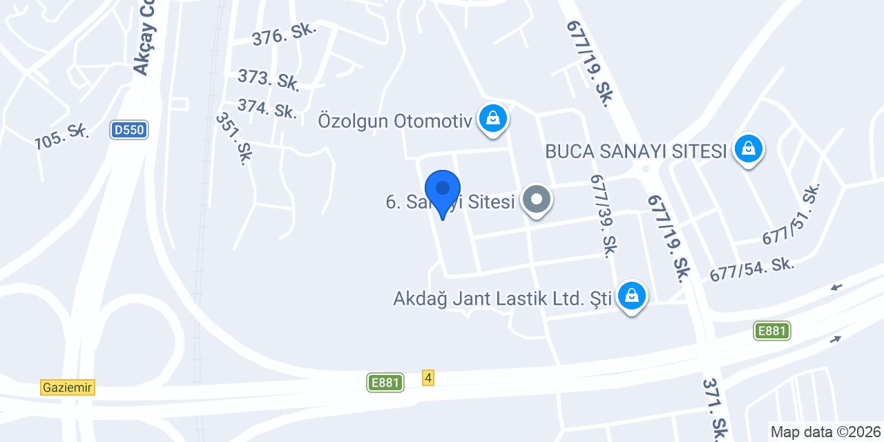 Günay Oto Servis konumu