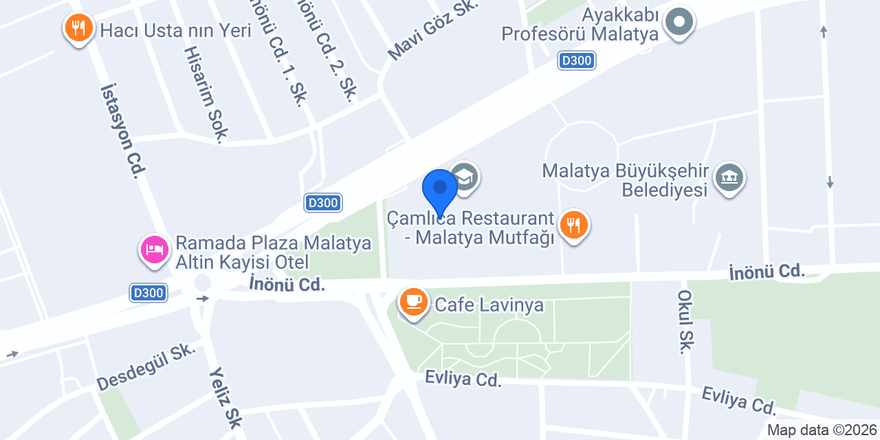 MALATYA SAĞLIK MÜDÜRLÜĞÜ konumu