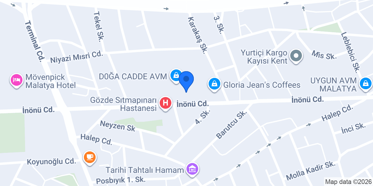 Emlak Katılım Malatya Şubesi konumu