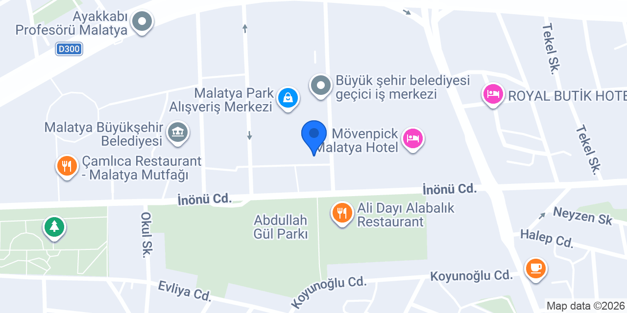 JAKAMEN MALATYA ŞUBE konumu