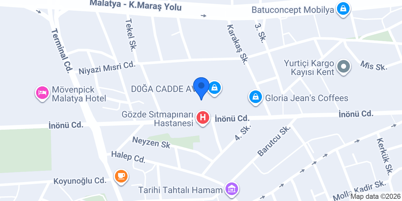 DenizBank Malatya Şubesi konumu