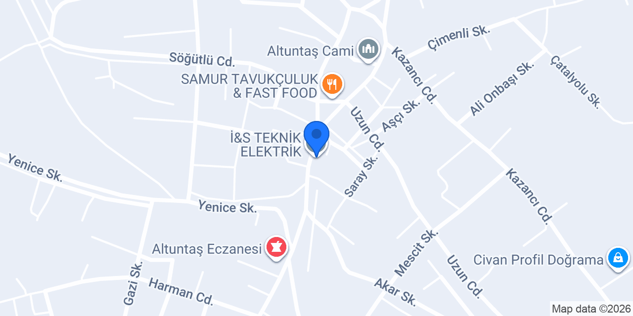 İ&S TEKNİK ELEKTRİK konumu