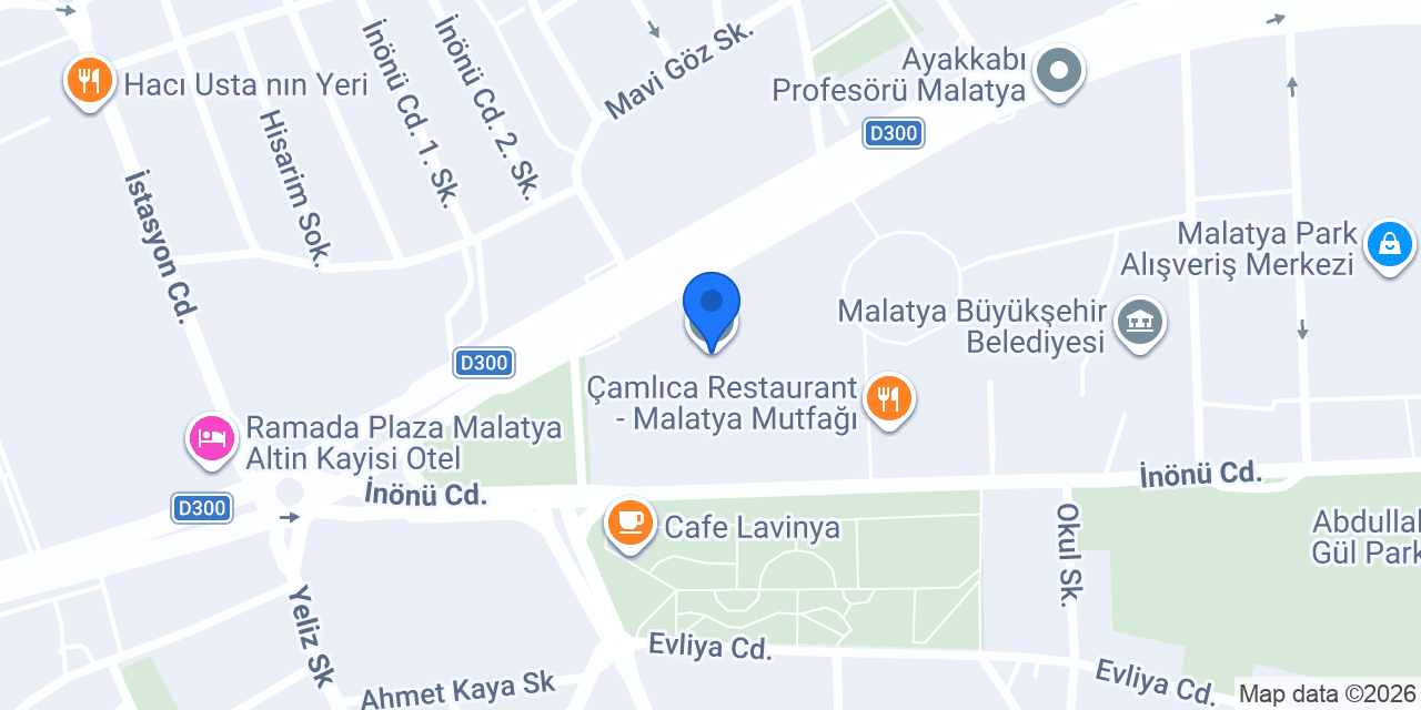 Malatya Meslek Yüksek Okulu konumu