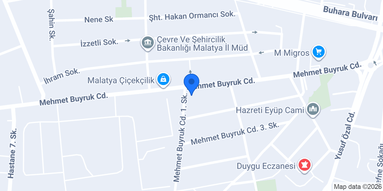 Malatya Tatlı Park Pastanesi konumu