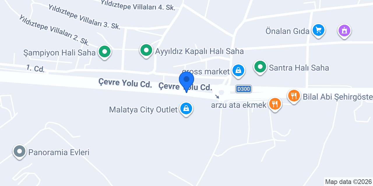 ebebek Malatya City AVM konumu