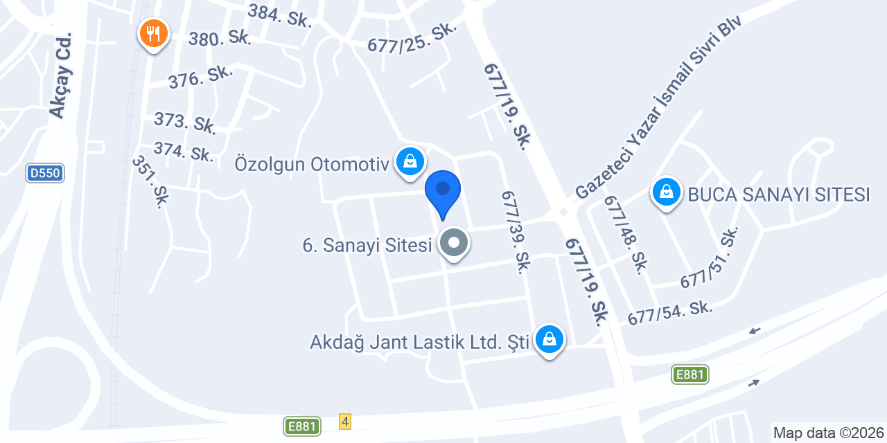Özyalçın Ford Yedek parça konumu