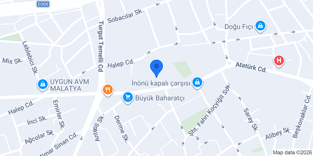 Yeni Kent Hotel konumu