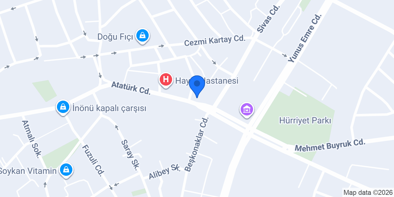 TEB Malatya Çarşı Şubesi konumu