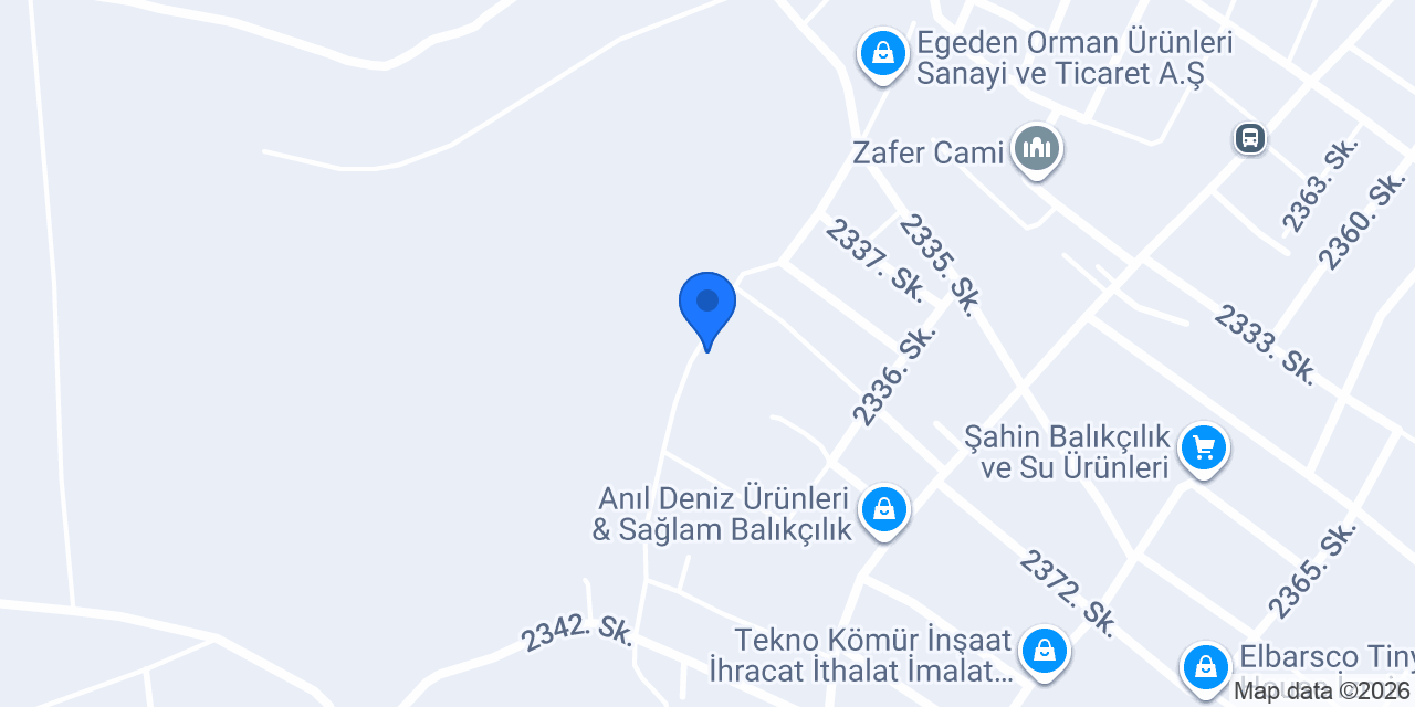 Yılmaz yapı Pvc sistemleri konumu