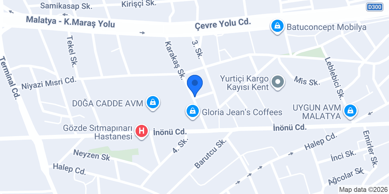 Diş Hekimi Gökhan Öztürk konumu