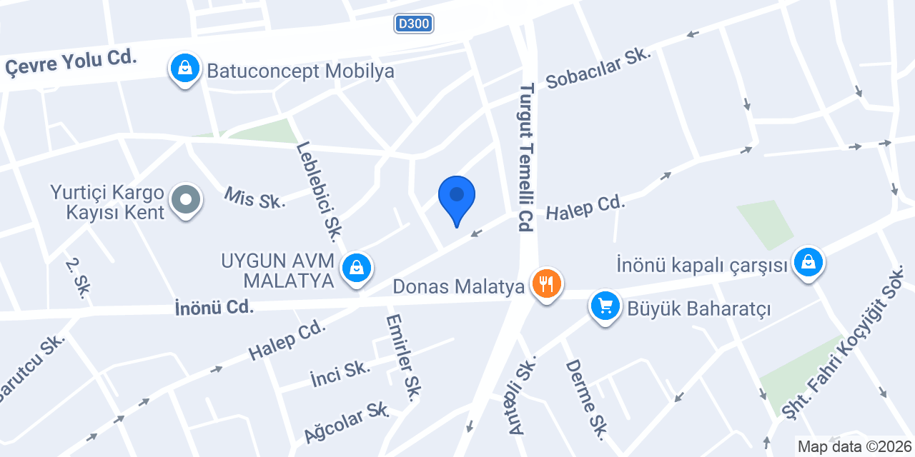 Aydınlar Büro Mobilya konumu