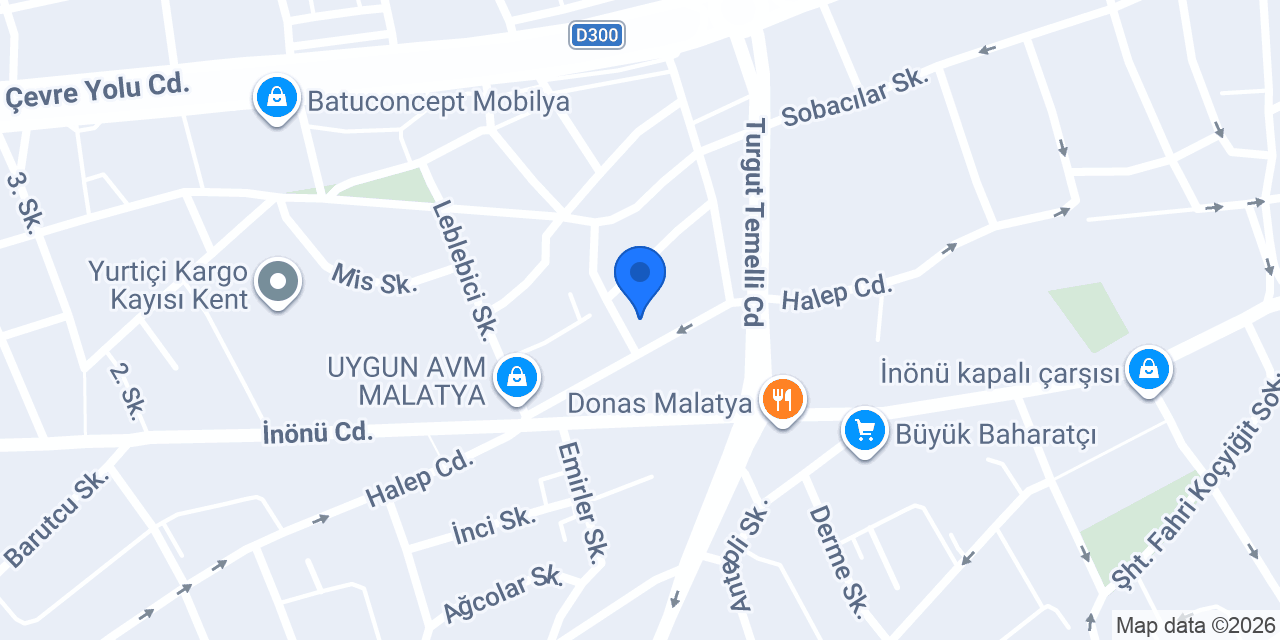 Terzi celal ens terzi malatya konumu
