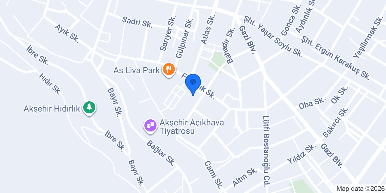 Akşehir KOMEK Kurs Merkezi konumu
