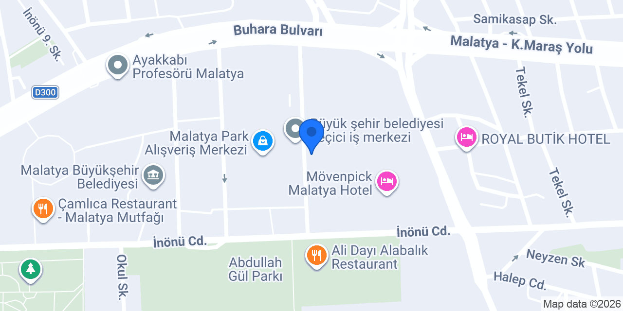 Civil - Malatya Life Avm konumu