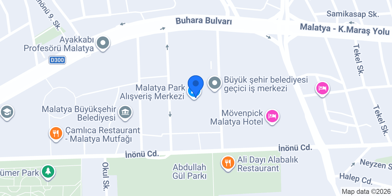 QNB Malatyapark Avm konumu