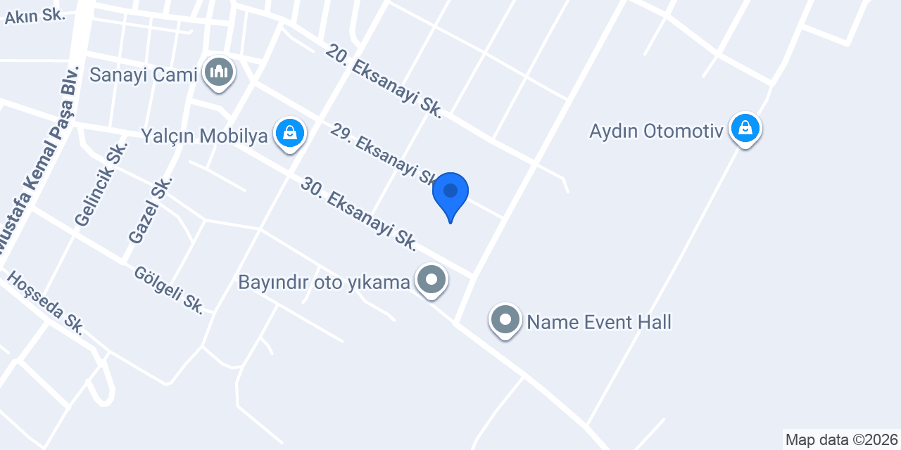 Ergül Alüminyum konumu