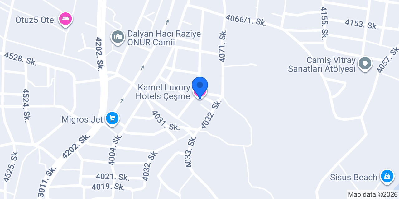 Kamel Luxury Hotels Çeşme konumu