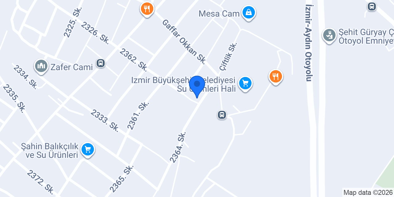 MHK Meyve Sebze Gıda A.Ş. konumu