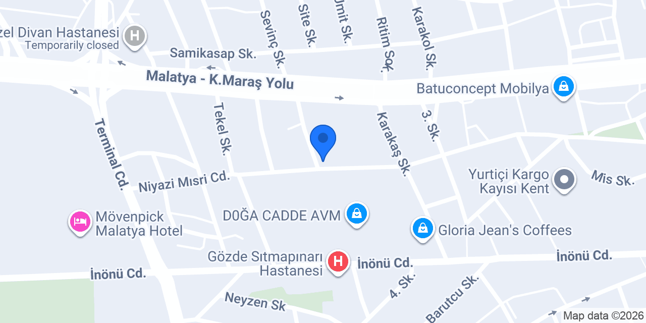 ASLAN REKLAM TABELA MATBAA konumu