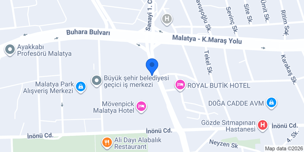 Eva Dent Diş Kliniği Malatya konumu