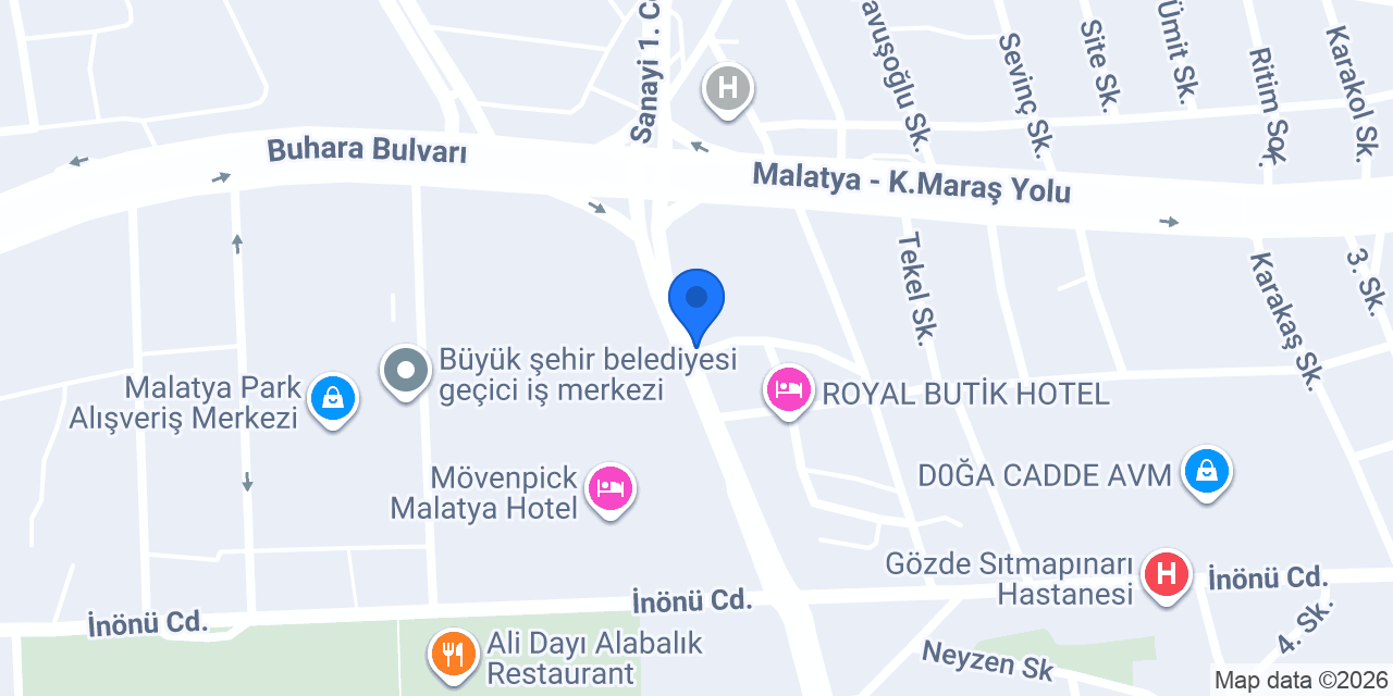 Ensar Elektrik konumu