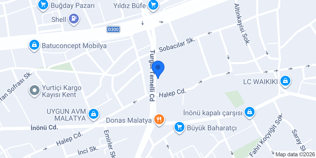 MALATYA AVUKAT ÖZMEN DÜZ konumu