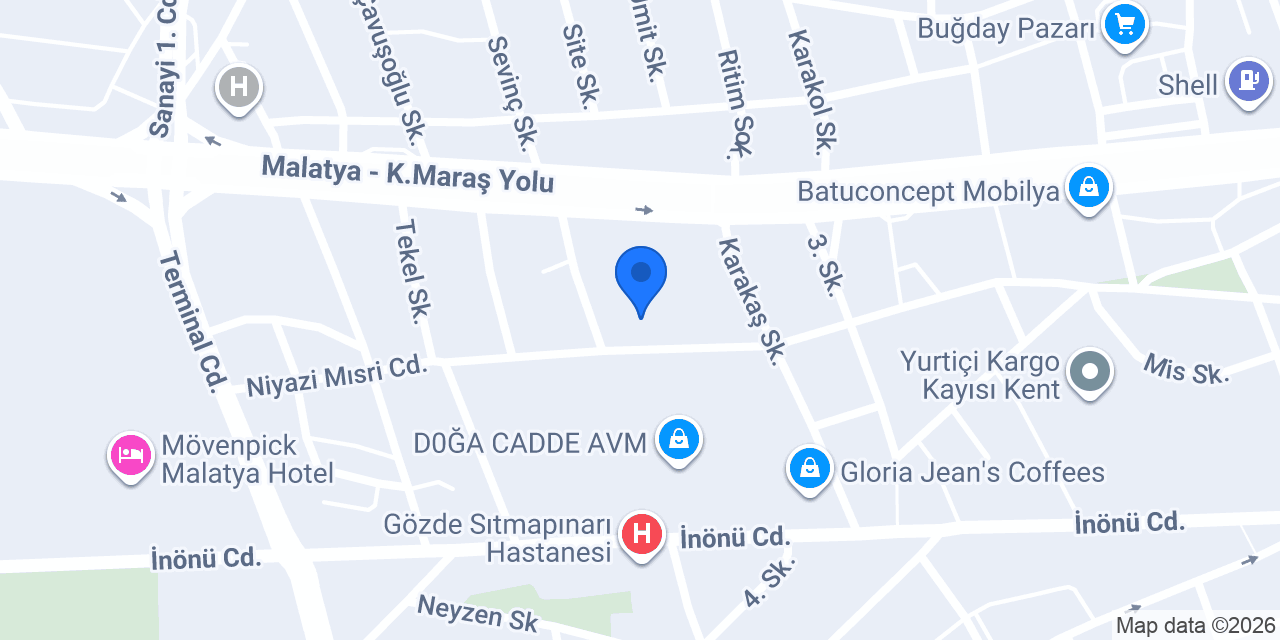 Malatya Tütüncü konumu